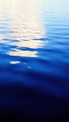 Wall Mural - still, glassy lake surface, gentle ripples reflecting sky, sunlight, stillness, imagery