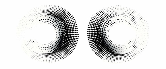 Poster - Innovative dot pattern design creating dynamic visual effects for modern graphic applications and creative projects.