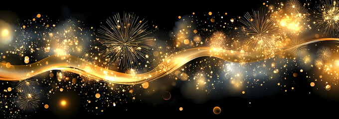 Poster - A stunning display of sparkling lights and shimmering effects, perfect for creative projects and festive themes.