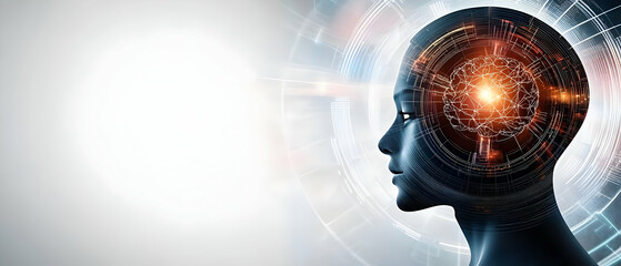 Poster - A conceptual image of a digital mind showcasing the synergy of human intelligence and artificial intelligence.
