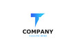 © Bayu - modern and simple blue letter t logo