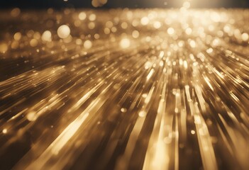 Poster - golden light rays effect geometric shapes