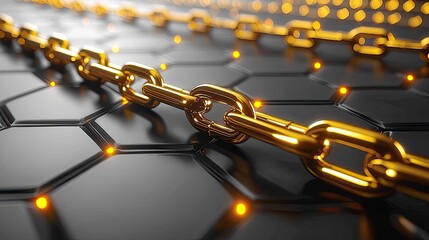 Poster - Gold Chain on Hexagon Network: Digital Security and Blockchain Technology