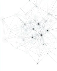 abstract network connection design with nodes.