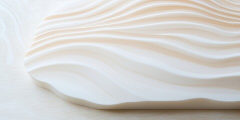 Poster - Abstract Relief Sculpture Soft Wave Design Texture Surface Art Background
