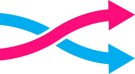 Redirect icon change direction symbolfor graphic design, logo, web site, social media, mobile app, ui illustration
