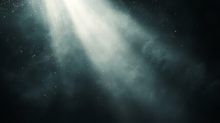 Wall Mural - Light shafts from above illuminating floating dust