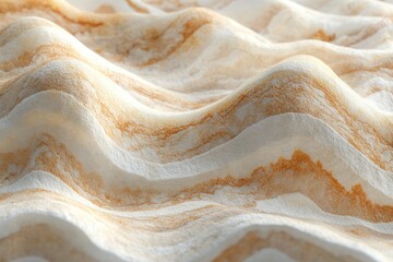 Aufkleber - Abstract image of sand dunes with beige and brown layers creates a calming, natural landscape.