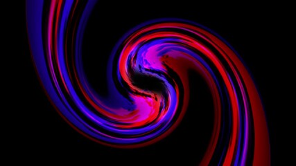 Poster - Colorful abstract fractal swirl with vibrant patterns and energy in a cosmic space design