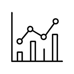 Poster - Financial data chart graph analysis stock market trend report business investment growth statistics diagram