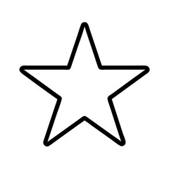 Poster - Star outline vector image for graphic design projects and web design elements and star icons and star symbol