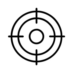 Poster - Target aim crosshair icon vector illustration for accuracy focus and precision design and graphic use