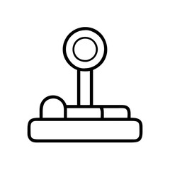 Fototapete - Outline arcade joystick vector illustration for gaming console and video game design assets and interfaces
