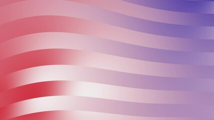 Wall Mural - Abstract Wavy Stripes Background: Red, Pink, and Purple Gradient