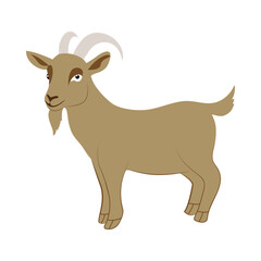 Wall Mural - color icon for goat