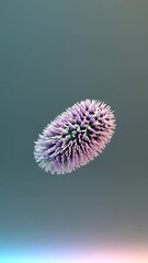 Poster - Iridescent 3D Bacterium in Abstract Background with Simple Design