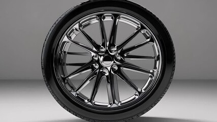 Poster - Sleek Modern Wheel Design with Glossy Finish and Unique Style