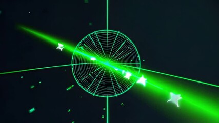 Poster - 3D Radar Scanning Visualization with Simple Graphic Elements