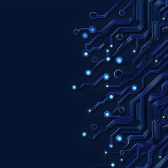 Poster - Abstract Technology Background with Circuit Patterns and Lines