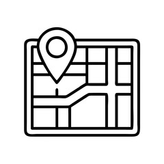 Poster - Find location map with pin point vector graphic for gps navigation and travel destination planning tool