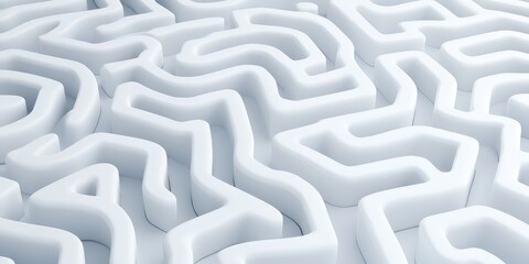 White maze-geometric pattern