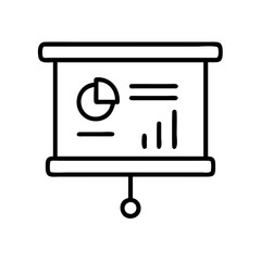 Poster - Presentation board with chart and graph for business data analysis and financial report, seo optimized