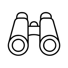 Poster - binoculars vector icon optical instrument for distance viewing and bird watching equipment design