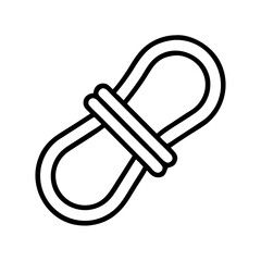 Poster - Download outline vector graphic of a simple link chain connection element for web and print design use