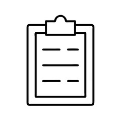 Poster - Clipboard checklist task list icon vector illustration for business and project management purposes