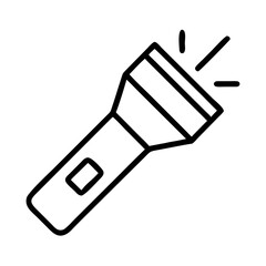Poster - Find the best flashlight icon vector illustration for camping hiking and emergency situations light source tool