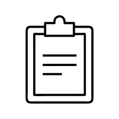 Poster - Clipboard document checklist task list form survey report icon vector illustration and graphic design asset