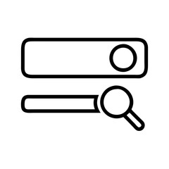 Poster - Search bar icon vector graphic download for ui design and website element perfect for web search app 100