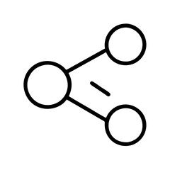 Poster - Share icon vector illustration for social media connection and network sharing platform and link 100