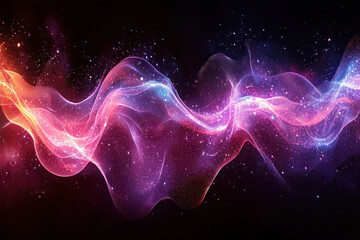 Wall Mural - a dynamic representation of sound waves, illustrating movement and rhythm in an abstract format.