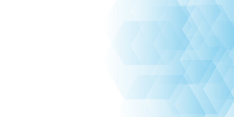 Wall Mural - abstract medical blue hexagon background design. blue gradient abstract background with shapes eleme