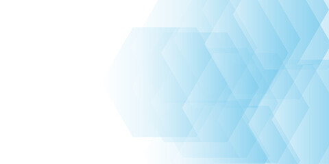 Wall Mural - abstract medical blue hexagon background design. blue gradient abstract background with shapes eleme