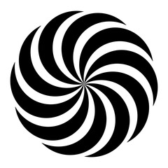 Poster - Dynamic, abstract spiral illusion creating a sense of motion and depth