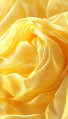 Poster - pastel buttercup yellow, 3d low profile, delicate, gentle, light, wave texture pattern background