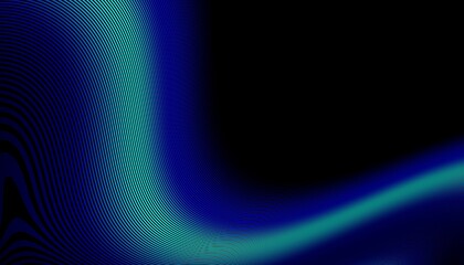 Poster - beautiful abstract wave technology black background with blue light digital effect corporate concept