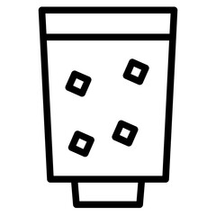 Poster - Drink Food Water Line Icon