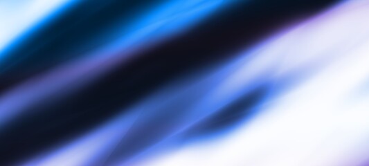 Poster - Dark blue digital abstract background with ultraviolet neon glow, blurry light lines, waves