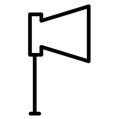 Poster - Notify Report Megaphone Line Icon