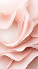 Poster - Soft pink silk with delicate folds creates an elegant texture, ideal for design projects requiring a graceful and pastel aesthetic