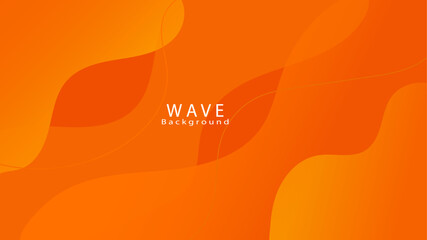 Poster - Abstract modern elegant design, trendy colorful vector background. Modern abstract cover design. Orange abstract background layers papercut design vector.