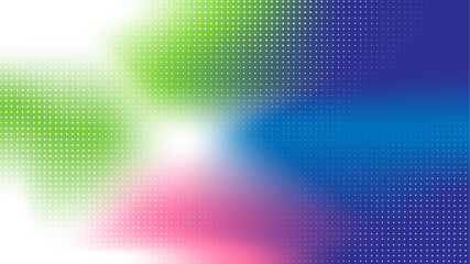 Aufkleber - Abstract colorful gradient mesh background with halftone pattern. Modern background for technology and digital concept presentation design. Abstract futuristic dotted mesh with gradient effect.