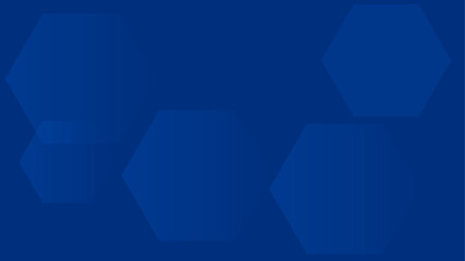 Poster - Abstract blue hexagonal or honeycomb pattern technology background vector illustration.

