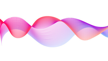 Poster - Abstract colorful smooth wave on a white background. Abstract vector wavy lines flowing smooth curve colorful concept of technology, science, music, modern.