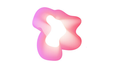 Poster - Abstract colorful smooth wave on a white background. Abstract vector wavy lines flowing smooth curve colorful concept of technology, science, music, modern.