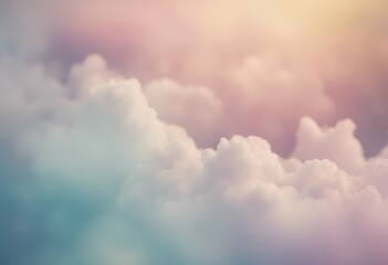 Poster - beautiful bokeh presentation blurred card concept soft gradient wedding multicolored cloud abstract background pastel design colours style vintage wallpaper radiant blurry many-coloured young