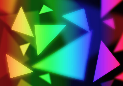 Triangle geometric colorful vector background